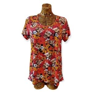 Lularoe top LARGE short sleeve CHRISTMAS UGLY shirt tunic